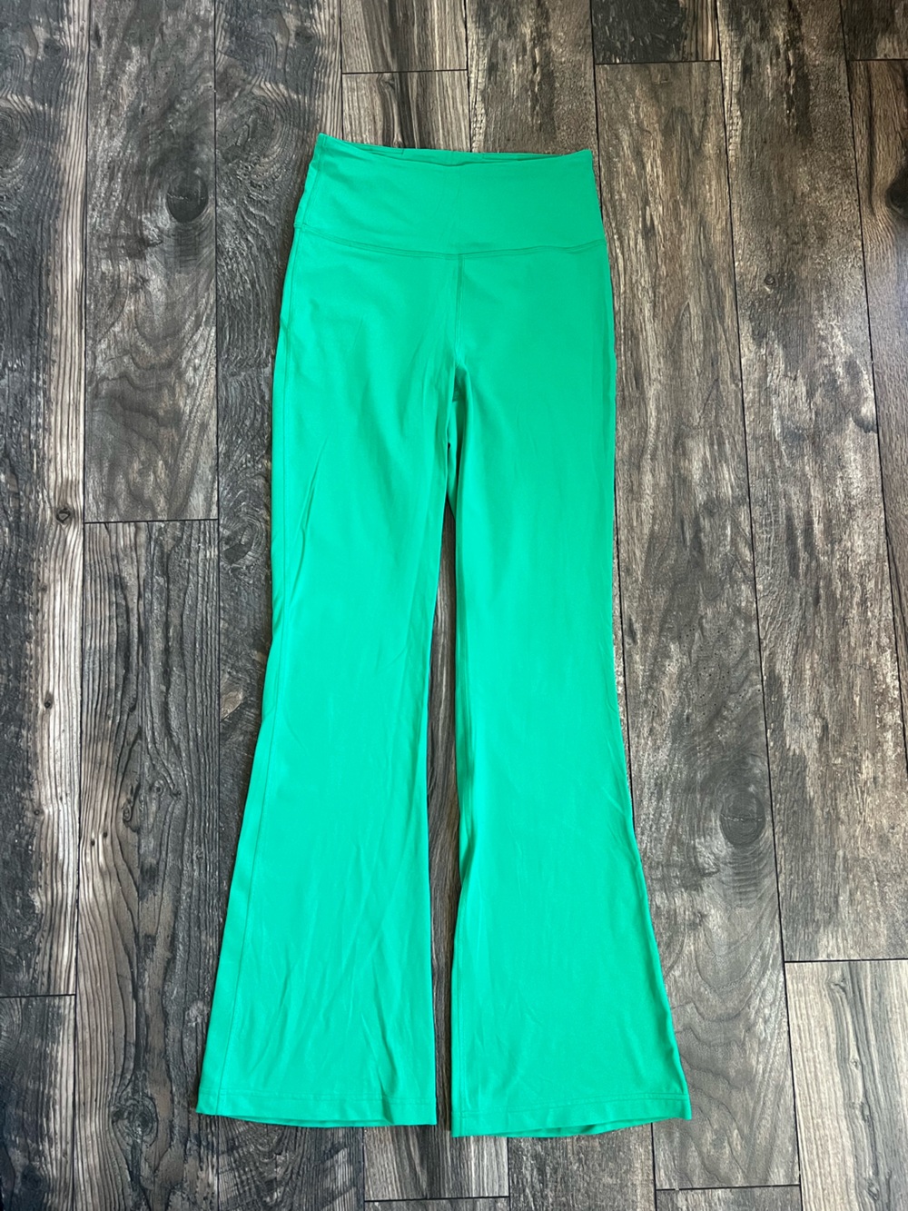 lululemon athletica Green Flare Leggings